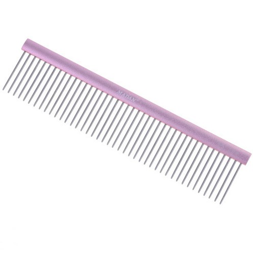 Madan Professional Light Comb 19cm - професійний, легкий гребінець з алюмінієвою ручкою, крок 3 мм / штифти 3,5 см