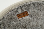 Складаний лежак для домашніх тварин MISOKO Pet bed round plush, 45x45x22 cm, dark brown coat