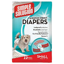 SIMPLE SOLUTION Disposable Diapers SmallГігієнічні підгузки для тварин Малі 12шт