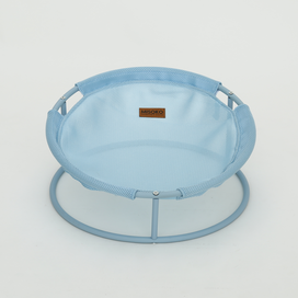 Складаний лежак для домашніх тварин MISOKO Pet bed round, 45x45x22 cm, light blue