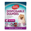 SIMPLE SOLUTION Disposable Diapers X-SmallГігієнічні підгузки для тварин Дуже Малі 12шт