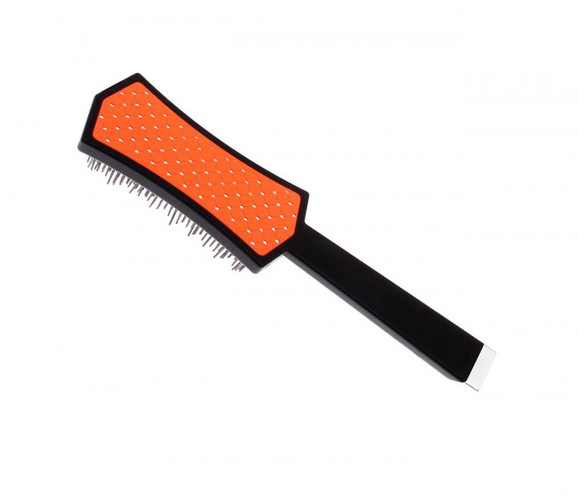 Щітка з каучуку для догляду за шерстю Iv San Bernard DISTRIKA Brush Orange