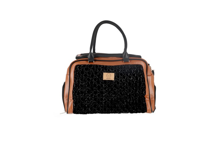 MISOKO&CO дорожня сумка для домашніх тварин, 45 x 20 x 30 см, чорно-коричнева