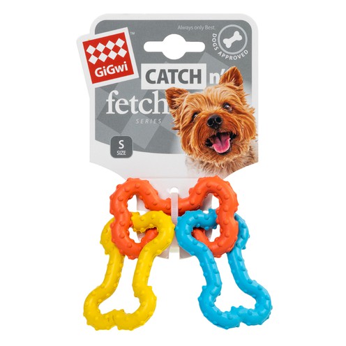 Іграшка для собак Кісточки (3) GiGwi Catch & fetch, гума, 15 см