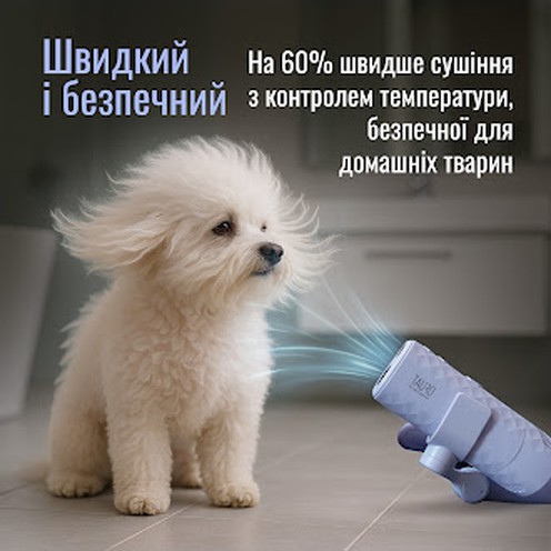 Tauro Pro Line Універсальний фен для тварин із гнучкою системою кріплення на шиї, з вилкою ЄС, зелений