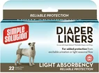 SIMPLE SOLUTION Disposable Diaper Liners - Light Flow (22P)/Гігієнічні підкладки для тварин 22шт