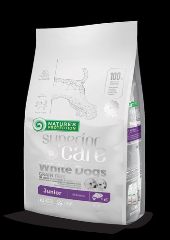 NP Superior Care White Dogs Grain Free Junior All Breeds 1.5кг