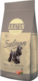 Повноцінний сухий корм з лососем для дорослих собак усіх порід ARATON SALMON Adult All Breeds 15кг