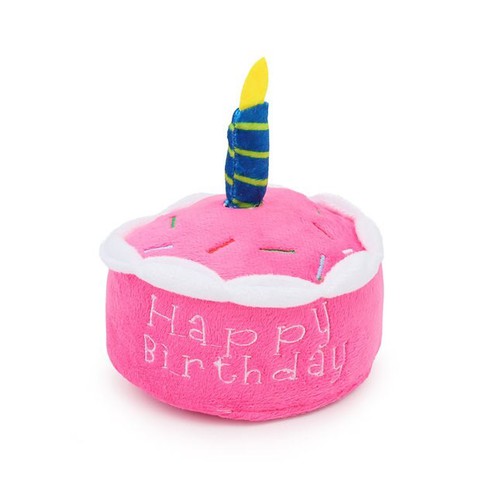 М'яка іграшка для собак святковий торт - Happy Birthday Cake, pink