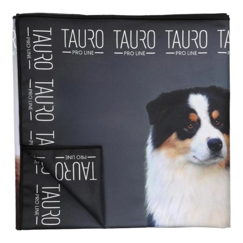 Tauro Pro Line Рушник з мікрофібри високопоглинальний з австралійськими вівчарками, 80 x 160 см