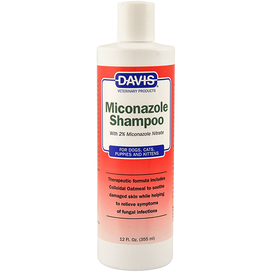 Davis Miconazole Shampoo, шампунь з 2% нітратом міконазолу для собак та котів із захворюваннями шкіри