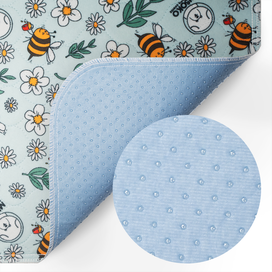 Misoko&Co Багаторазова пелюшка для собак, з бджолами, блакитна, 2 шт