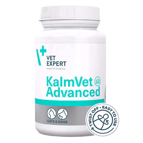 VetExpert (ВетЕксперт) KalmVet Advanced — харчова добавка швидкої дії для зменшення стресу у котів і собак