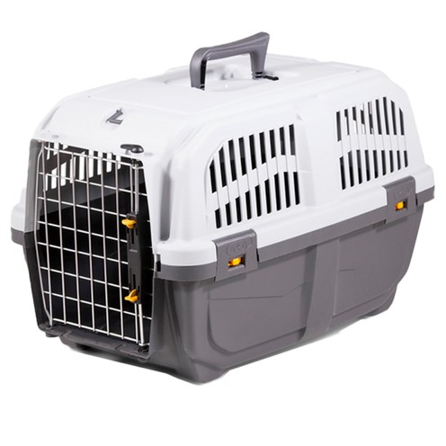 Переноска MPS SKUDO 2 IATA GREY для котів і собак з металевими дверцятами, 55x36x35 см