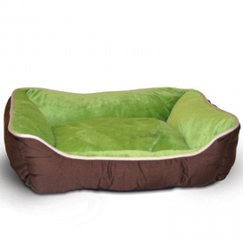 Самозігрівальний Лежак для собак і кішок K&H Pet Products Self-Warming Lounge Sleeper коричневий/зелений, S (51х40,6х15 см)