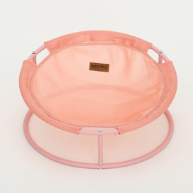 Складаний лежак для домашніх тварин MISOKO Pet bed round, 45x45x22 cm, pink